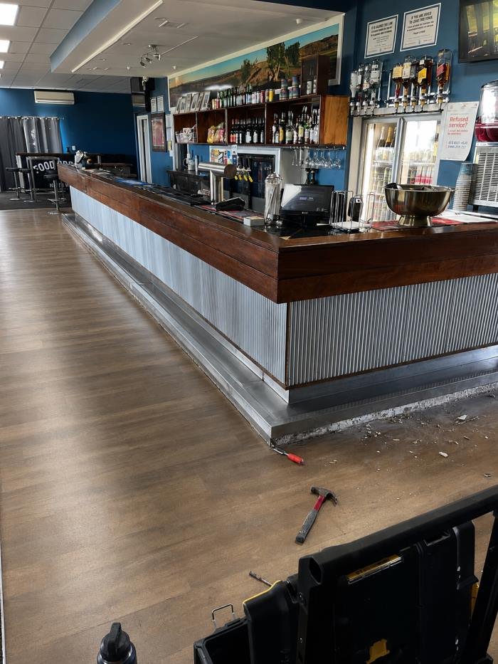 Site assessment near the bar area
